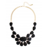 Noir Plaza Athenee Floral Necklace